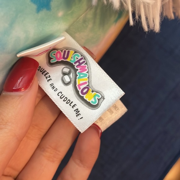 Rainbow Unicorn Squishmallow Official Kellytoy Plush 14” (Letter E) - Picture 3 of 4